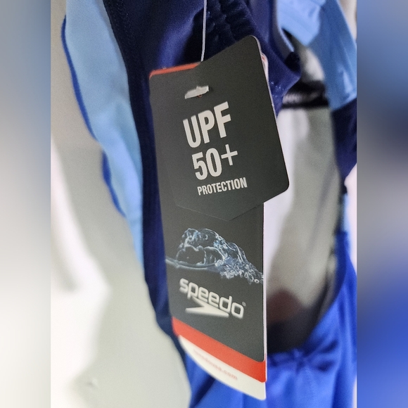 Speedo Quantom Fusion Splice Hyper Blue One Piece Swimwear Size 6 - Picture 10 of 12